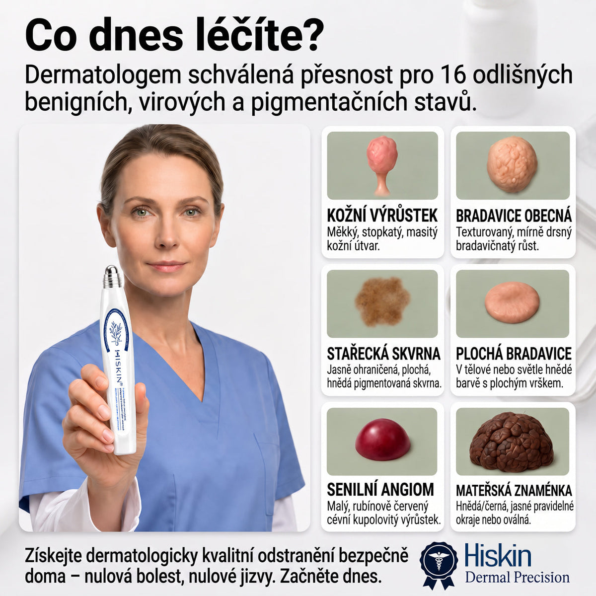 💛✅Oficiální značkový obchod | Hiskin® 7denní odstraňovač skvrn a pigmentových skvrn (Bezbolestný rollerball bez jizev)🐬