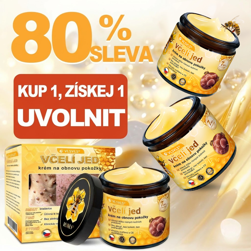 👩‍⚕️👩‍⚕️👩‍⚕️👩‍⚕️ VLSVLS® Krém se včelím jedem | 50 ml | Profesionální složení pro péči a regeneraci pokožky