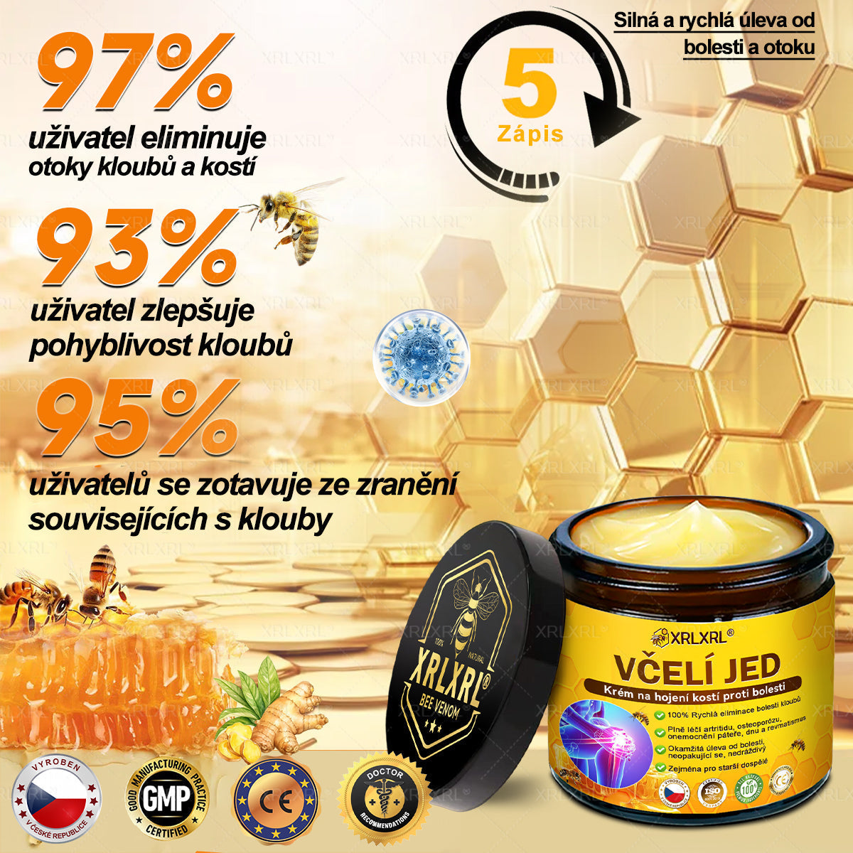 👩‍⚕️👩‍⚕️XRLXRL® prémiový regenerační krém na klouby a kosti– úleva od bolesti kloubů a kostí, vhodné pro dospělé a seniory