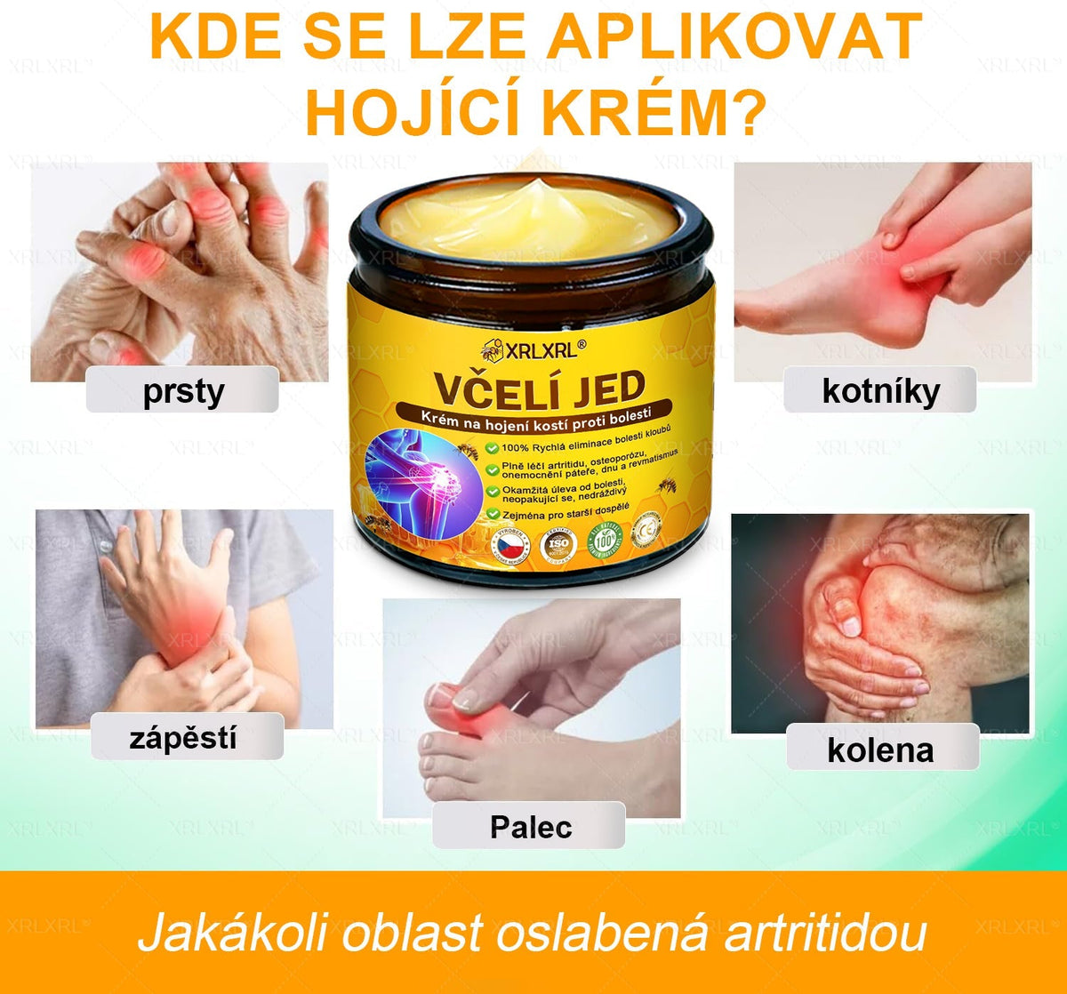 👩‍⚕️👩‍⚕️XRLXRL® prémiový regenerační krém na klouby a kosti– úleva od bolesti kloubů a kostí, vhodné pro dospělé a seniory